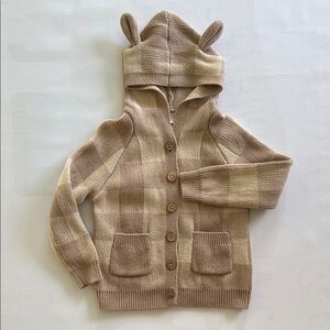 Jamie Kay Plaid Hooded Cardigan Sweater